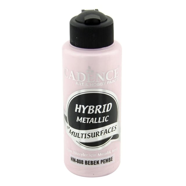 Cadence Multisurface Hibrit Metalik Boya 120 ml - Bebek Pembe HM808