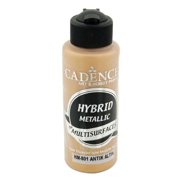Cadence Multisurface Hibrit Metalik Boya 120 ml - Antik Altın HM801