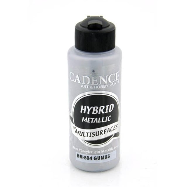 Cadence Multisurface Hibrit Metalik Boya 120 ml - Gümüş HM804