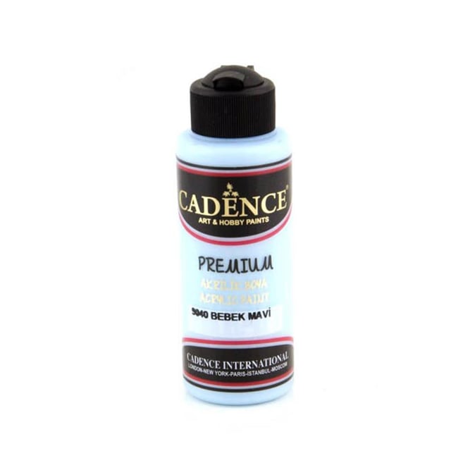 Cadence Premium Akrilik Boya 120 ml - Bebek Mavi 9040