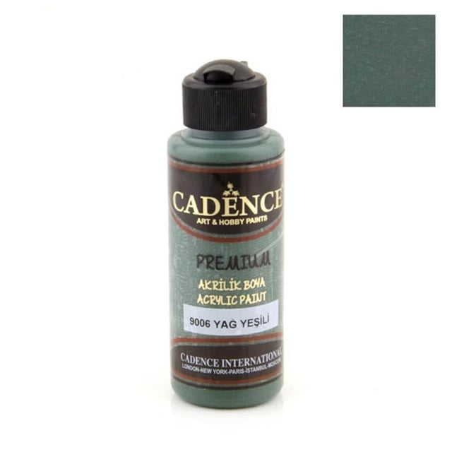 Cadence Premium Akrilik Boya 120 ml - Yağ Yeşili 9006