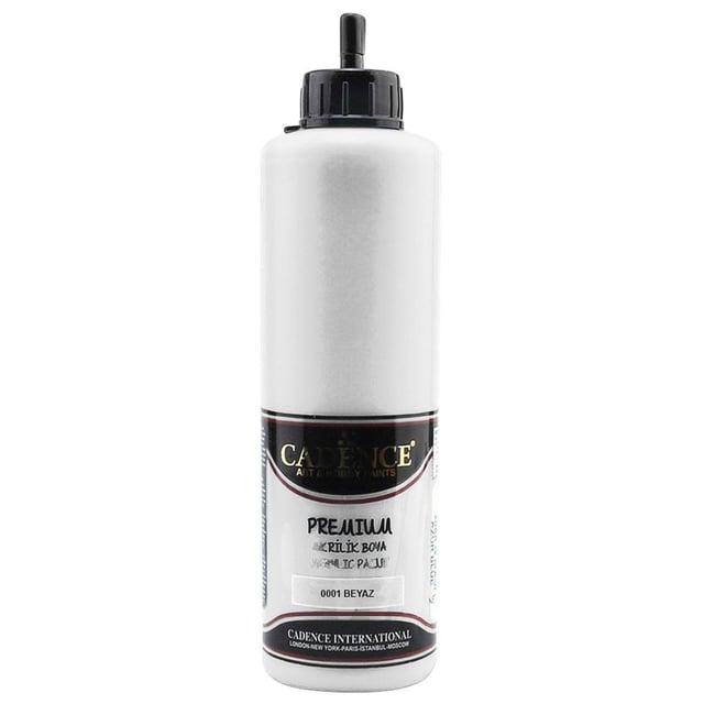 Cadence Premium Akrilik Boya 500 ML Beyaz 0001