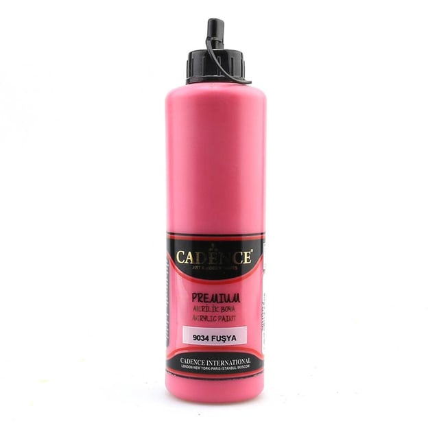 Cadence Premium Akrilik Boya 500 ML - Fuşya 9034