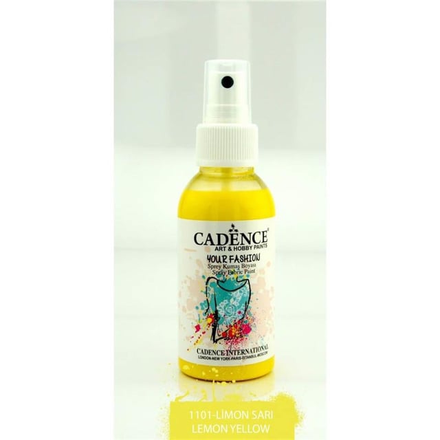 Cadence Sprey Kumaş Boyası - Limon Sarısı 1101