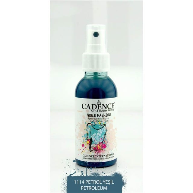 Cadence Sprey Kumaş Boyası - Petrol 1114