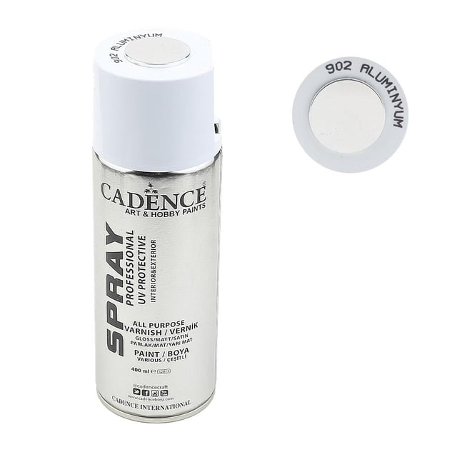 Cadence Sprey Yaldız Boya Parlak Gümüş 400 ml