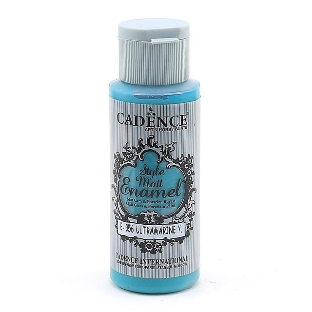 Cadence Style Matt Enamel Cam ve Porselen Boyası - E 356 Ultramarine Yeşil
