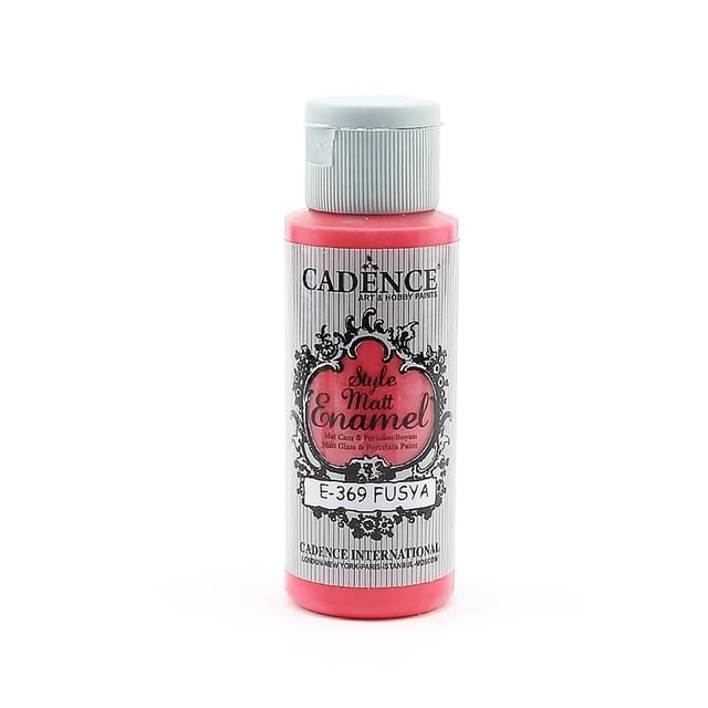 Cadence Style Matt Enamel Cam ve Porselen Boyası - E 369 Fuşya
