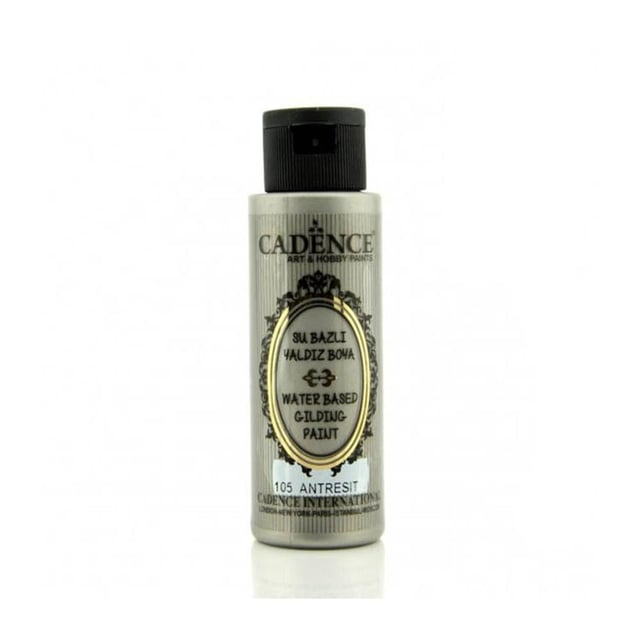 Cadence Su Bazlı Yaldız Boya 70 ml - Antresit 105