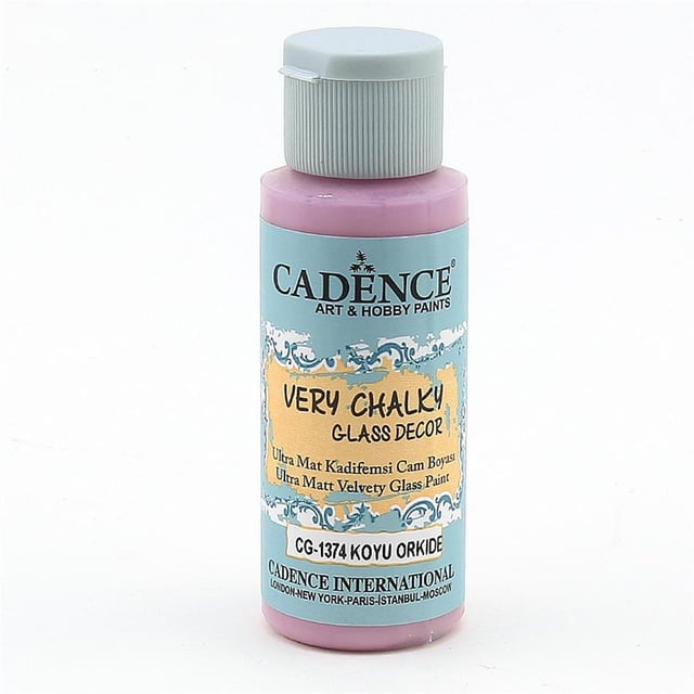 Cadence Very Chalky Glass Decor Cam Boyası - CG 1374 Koyu Orkide