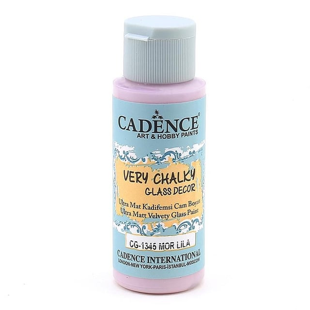 Cadence Very Chalky Glass Decor Cam Boyası - CG 1345 Mor Lila