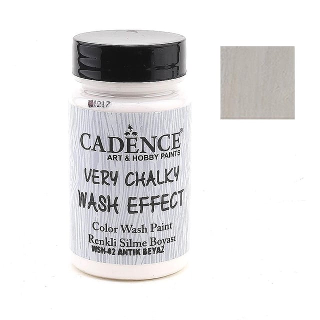 Cadence Wash Effect Renkli Silme Boyası 90ml  - WSH-02 Antik Beyaz