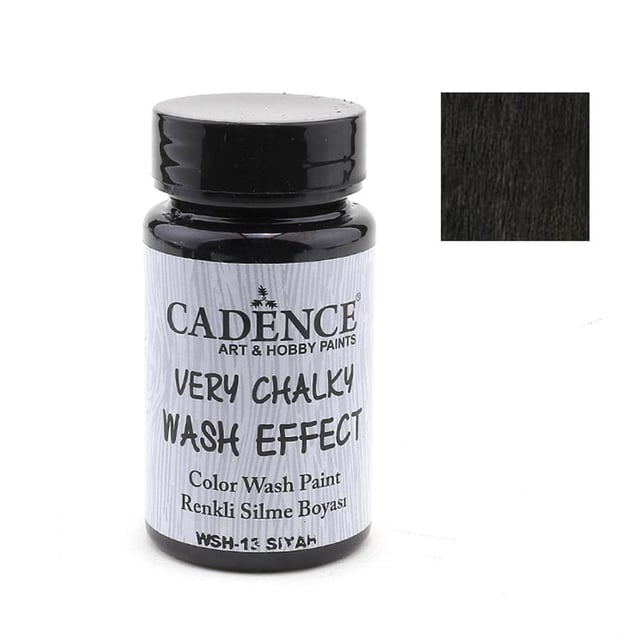 Cadence Wash Effect Renkli Silme Boyası 90ml  - WSH-13 Siyah