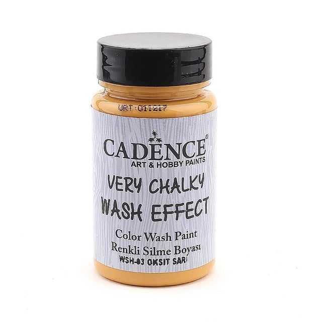 Cadence Wash Effect Renkli Silme Boyası 90ml  - WSH-03 Oksit Sarı