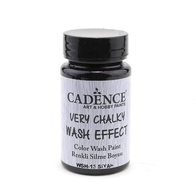 Cadence Wash Effect Renkli Silme Boyası 90ml  - WSH-13 Siyah