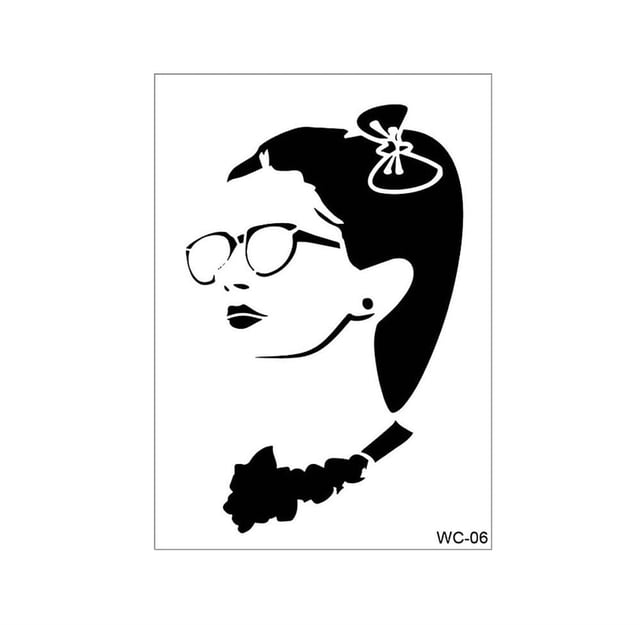 Cadence Woman Collection A4 Stencil Şablonu WC06