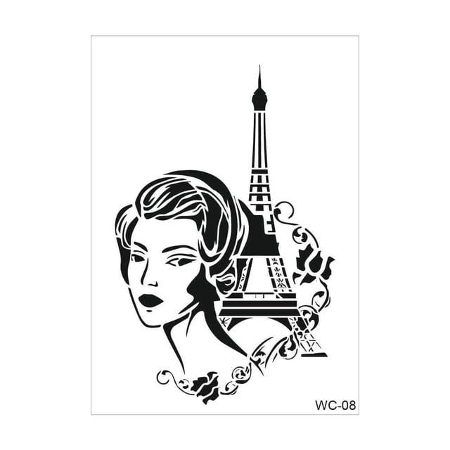 Cadence Woman Collection A4 Stencil Şablonu WC08