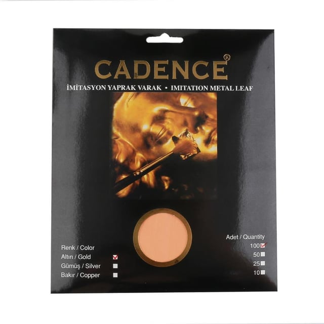 Cadence Yaprak Varak Altın 100'lü Paket
