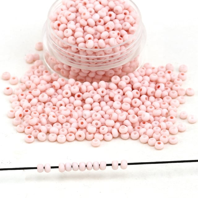 Çek Kum Boncuk Pastel Pudra 8/0 3 mm
