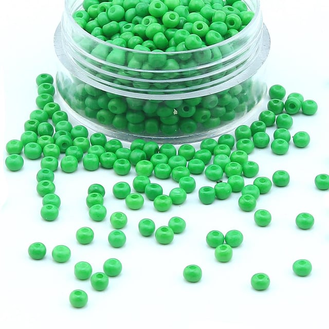 Çek Kum Boncuk Yeşil 8/0 3 mm