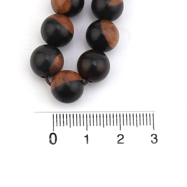 Çift Renkli Ud Ağacı Boncuk 10 mm
