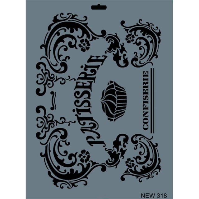 Cupcake Stencil Şablon 25X35 cm - Rich New 318