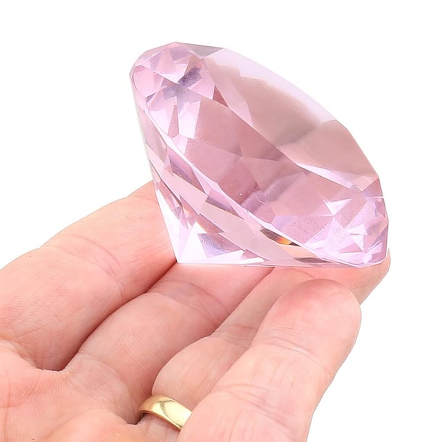 Dekoratif Pembe Kristal Taş