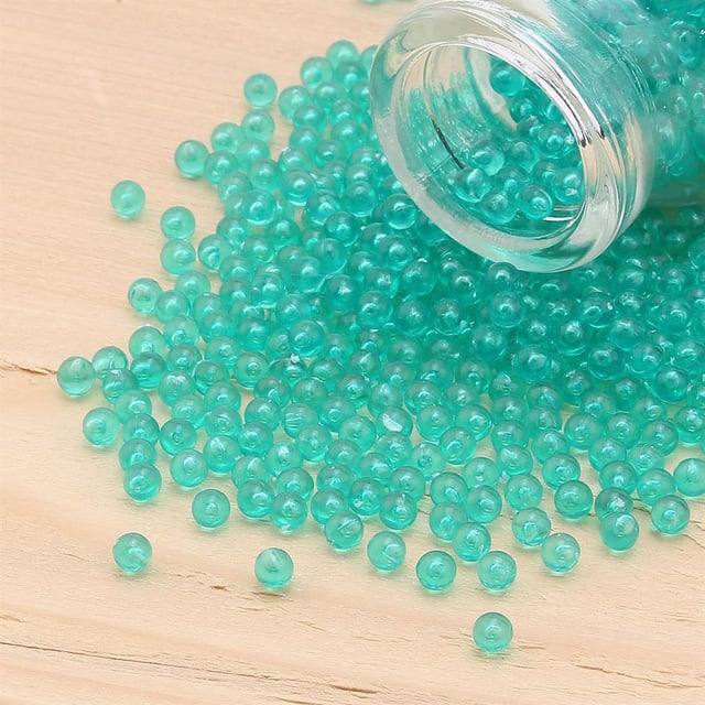 Deliksiz Plastik Boncuk 4 mm Yeşil
