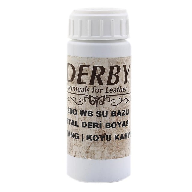 Derby Doledo Su Bazlı Vejetal Deri Boyası Koyu Kahve 100 ml