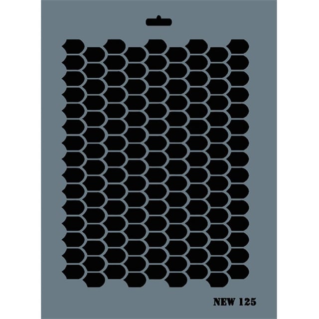 Desen Stencil Şablon 25X35 cm - Rich New 125