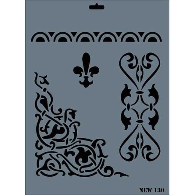 Desen Stencil Şablon 25X35 cm - Rich New 130