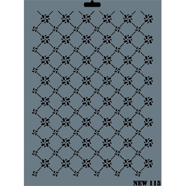 Desen Stencil Şablon 25X35 cm - Rich New 115