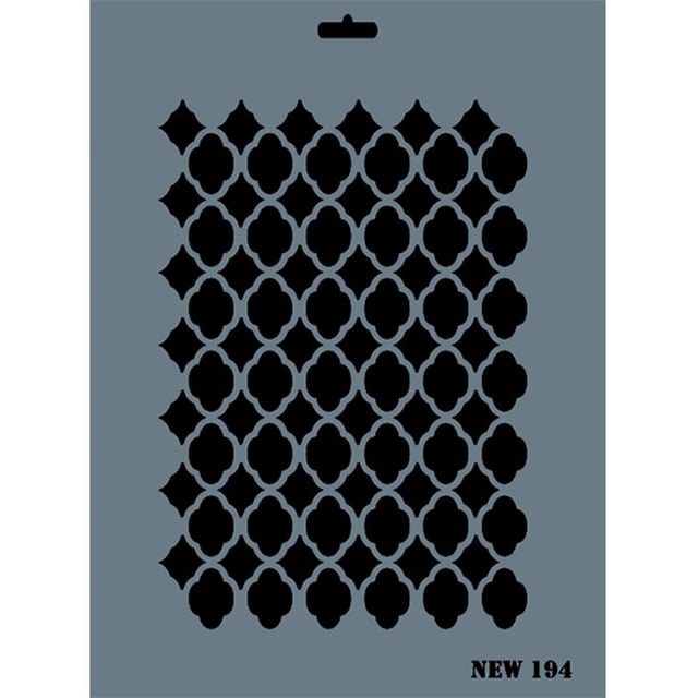 Desen Stencil Şablon 25X35 cm - Rich New 194