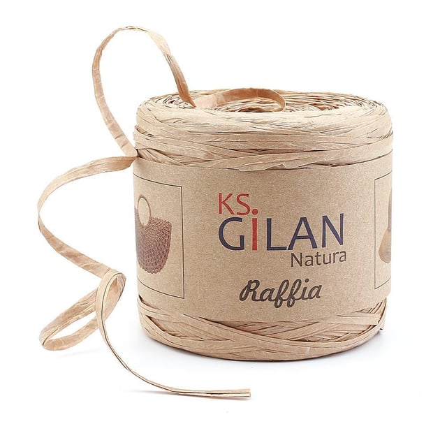 Doğal Renk Raffia İp