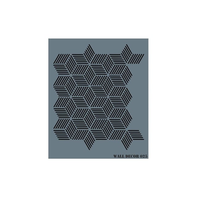 Duvar Stencil 50X60 cm - Rich WALL 025