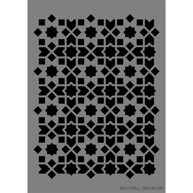 Duvar Stencil 50X70 cm - Rich WALL 029