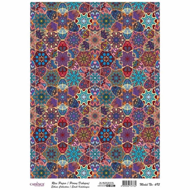 Etnik Koleksiyon Pirinç Dekopaj Kağıdı 30x42 cm - Model 695