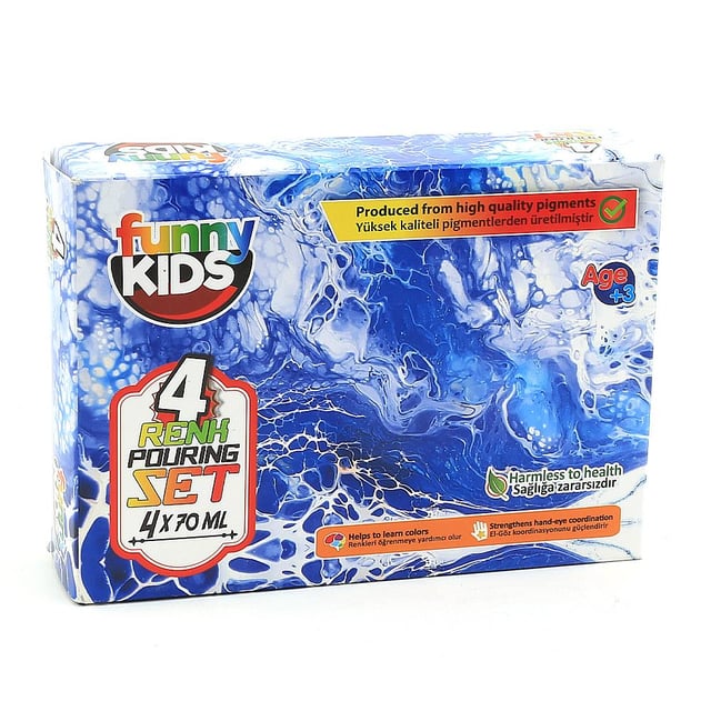 Funny Kids Pouring Boya Seti 4 Renk