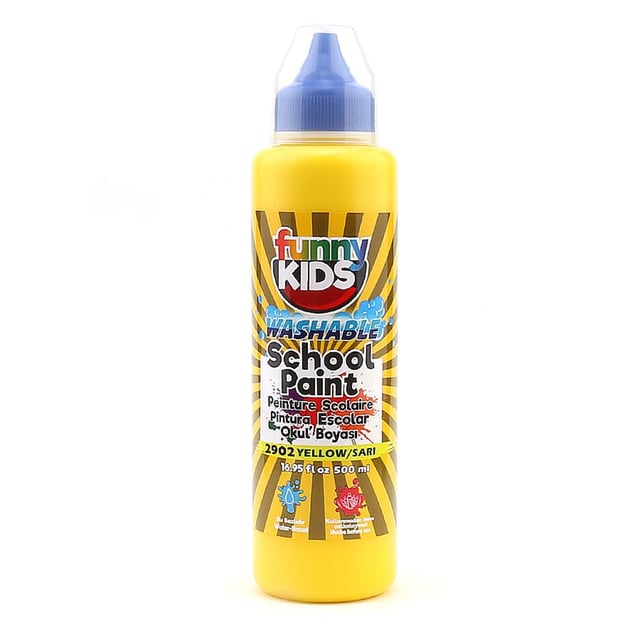 Funny Kids Yıkanabilir Akrilik Okul Boyası 500 ml Sarı