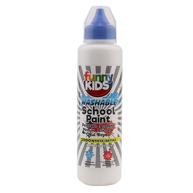 Funny Kids Yıkanabilir Akrilik Okul Boyası 500 ml Beyaz