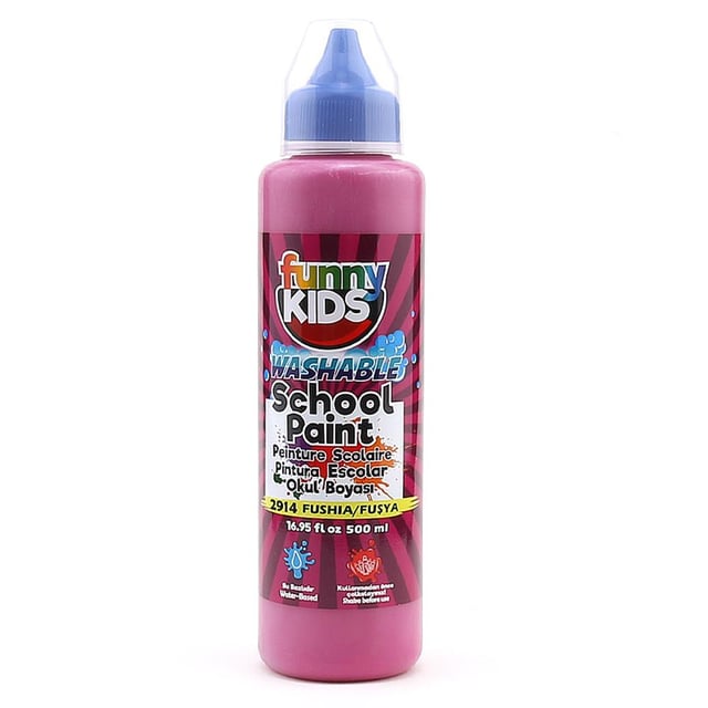 Funny Kids Yıkanabilir Akrilik Okul Boyası 500 ml Fuşya