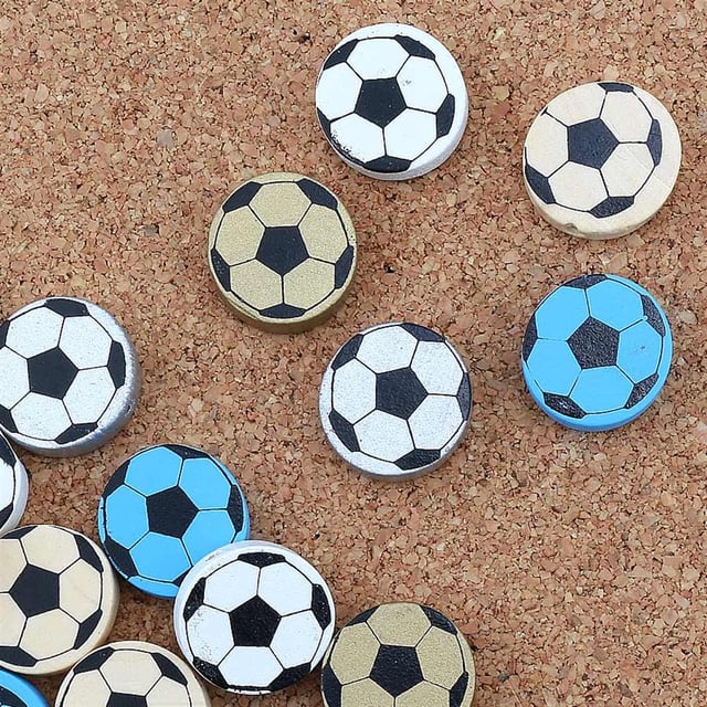 Futbol Topu Figürlü, Ahşap Emzik Boncuğu