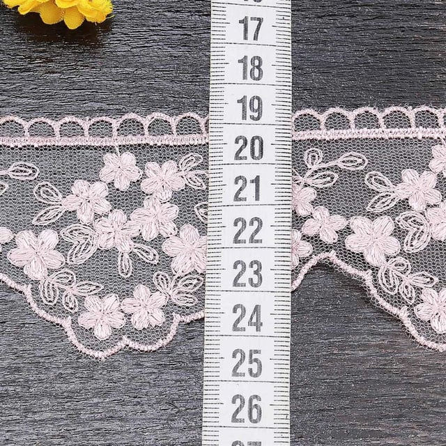 Geniş Güpür Dantel Pudra 3406