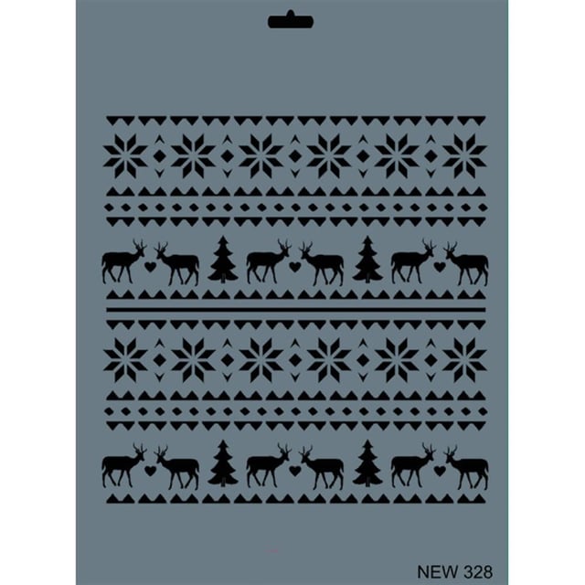 Geyik Set Stencil Şablon 25X35 cm - Rich New 328
