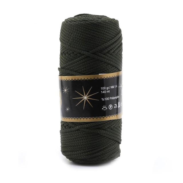 Haki Yeşil Polyester Makrome ipi