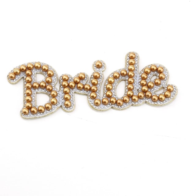 İncili Taşlı Bride Aplike