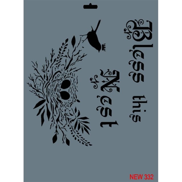 Karga Stencil Şablon 25X35 cm - Rich New 332