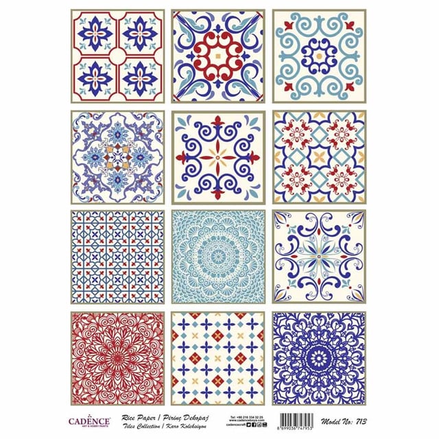 Karo Koleksiyon Pirinç Dekopaj Kağıdı 30x42 cm - Model 713