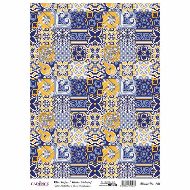 Karo Koleksiyon Pirinç Dekopaj Kağıdı 30x42 cm - Model 725