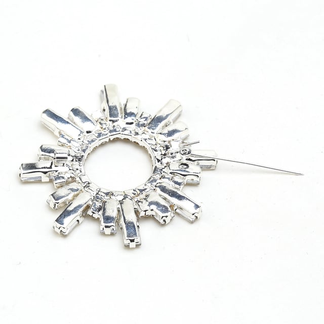Kristal Baget Taşlı Güneş Broş